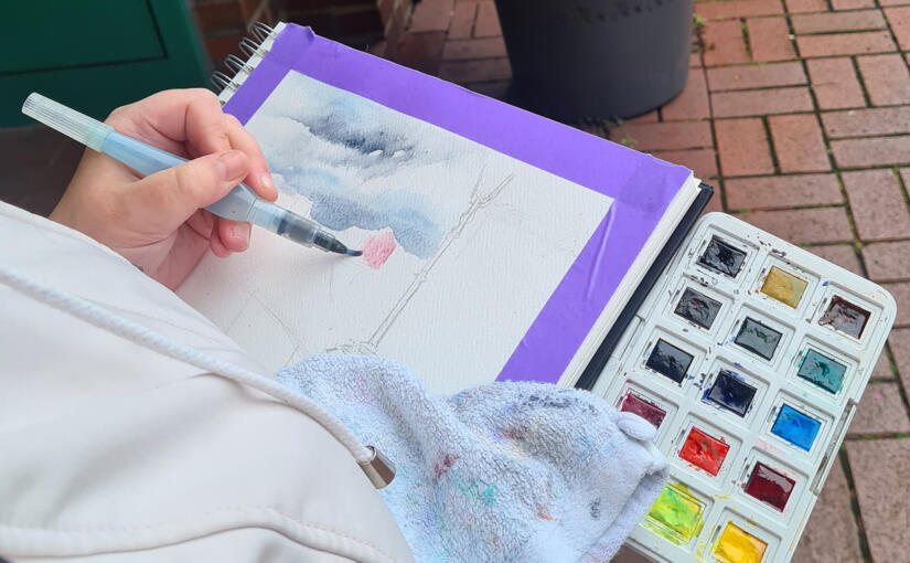 Drawing in the Rain