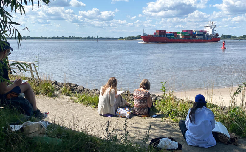 Wasser anders zeichnen